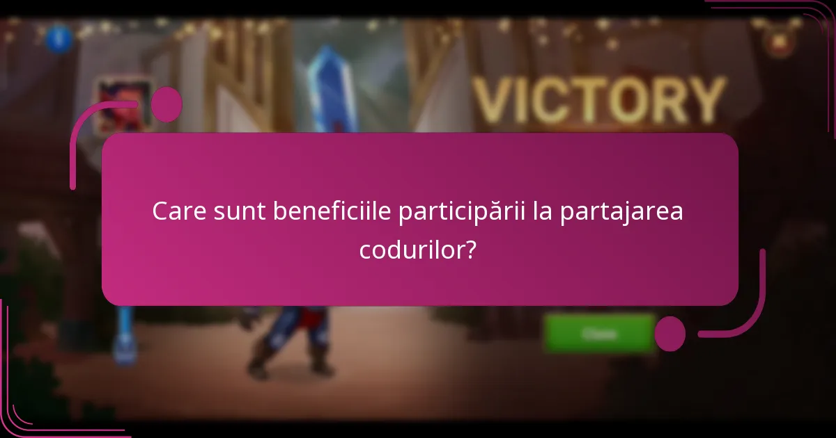Care sunt beneficiile participării la partajarea codurilor?