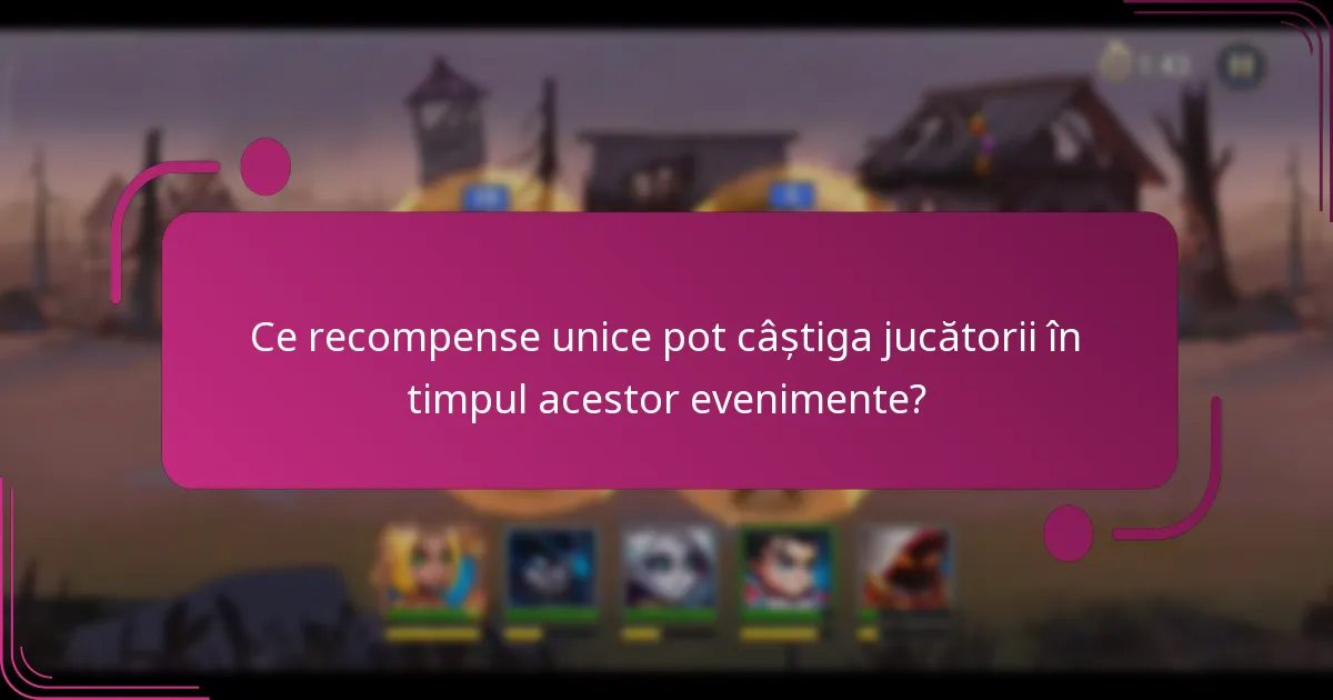 Ce recompense unice pot câștiga jucătorii în timpul acestor evenimente?